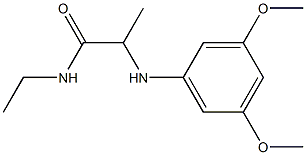 2-[(3,5-dimethoxyphenyl)amino]-N-ethylpropanamide Struktur