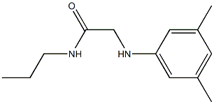 2-[(3,5-dimethylphenyl)amino]-N-propylacetamide Struktur