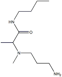 2-[(3-aminopropyl)(methyl)amino]-N-butylpropanamide Struktur