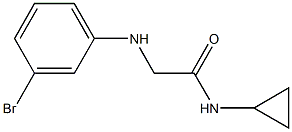 2-[(3-bromophenyl)amino]-N-cyclopropylacetamide Struktur