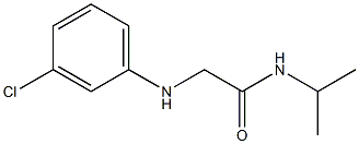 2-[(3-chlorophenyl)amino]-N-(propan-2-yl)acetamide Struktur