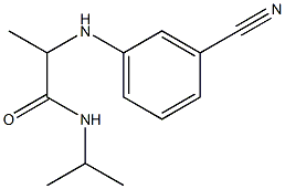 2-[(3-cyanophenyl)amino]-N-(propan-2-yl)propanamide Struktur