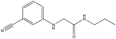 2-[(3-cyanophenyl)amino]-N-propylacetamide Struktur