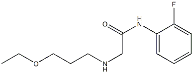 2-[(3-ethoxypropyl)amino]-N-(2-fluorophenyl)acetamide Struktur