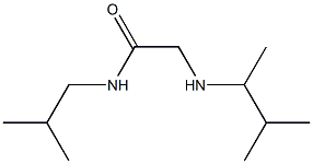 2-[(3-methylbutan-2-yl)amino]-N-(2-methylpropyl)acetamide Struktur