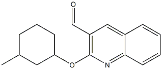 2-[(3-methylcyclohexyl)oxy]quinoline-3-carbaldehyde Struktur