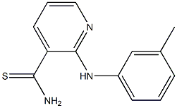 2-[(3-methylphenyl)amino]pyridine-3-carbothioamide Struktur