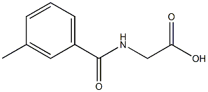 2-[(3-methylphenyl)formamido]acetic acid Struktur