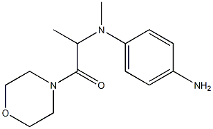 2-[(4-aminophenyl)(methyl)amino]-1-(morpholin-4-yl)propan-1-one Struktur