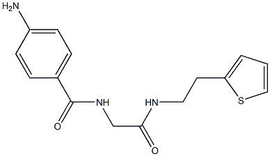 2-[(4-aminophenyl)formamido]-N-[2-(thiophen-2-yl)ethyl]acetamide Struktur