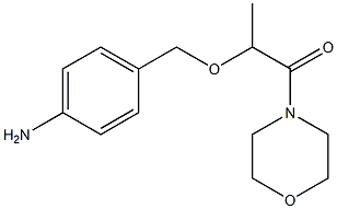 2-[(4-aminophenyl)methoxy]-1-(morpholin-4-yl)propan-1-one Struktur