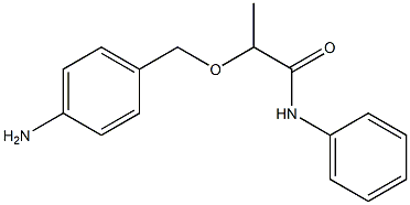 2-[(4-aminophenyl)methoxy]-N-phenylpropanamide Struktur