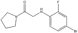 2-[(4-bromo-2-fluorophenyl)amino]-1-(pyrrolidin-1-yl)ethan-1-one Struktur