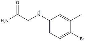 2-[(4-bromo-3-methylphenyl)amino]acetamide Struktur