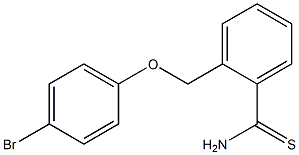 2-[(4-bromophenoxy)methyl]benzenecarbothioamide Struktur