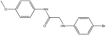 2-[(4-bromophenyl)amino]-N-(4-methoxyphenyl)acetamide Struktur