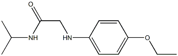 2-[(4-ethoxyphenyl)amino]-N-(propan-2-yl)acetamide Struktur