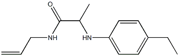 2-[(4-ethylphenyl)amino]-N-(prop-2-en-1-yl)propanamide Struktur