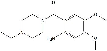 2-[(4-ethylpiperazin-1-yl)carbonyl]-4,5-dimethoxyaniline Struktur