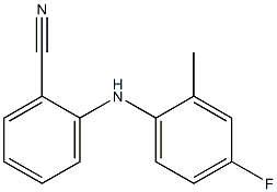 2-[(4-fluoro-2-methylphenyl)amino]benzonitrile Struktur