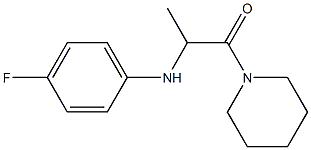 2-[(4-fluorophenyl)amino]-1-(piperidin-1-yl)propan-1-one Struktur