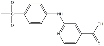 2-[(4-methanesulfonylphenyl)amino]pyridine-4-carboxylic acid Struktur