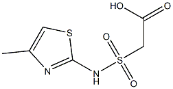 2-[(4-methyl-1,3-thiazol-2-yl)sulfamoyl]acetic acid Struktur