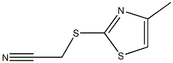 2-[(4-methyl-1,3-thiazol-2-yl)sulfanyl]acetonitrile Struktur