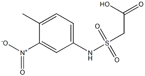 2-[(4-methyl-3-nitrophenyl)sulfamoyl]acetic acid Struktur