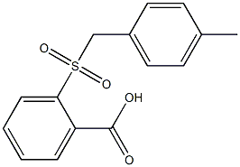 2-[(4-methylbenzyl)sulfonyl]benzoic acid Struktur