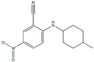 2-[(4-methylcyclohexyl)amino]-5-nitrobenzonitrile Struktur