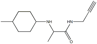 2-[(4-methylcyclohexyl)amino]-N-(prop-2-yn-1-yl)propanamide Struktur