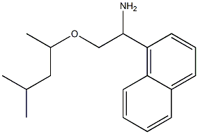 2-[(4-methylpentan-2-yl)oxy]-1-(naphthalen-1-yl)ethan-1-amine Struktur