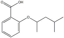 2-[(4-methylpentan-2-yl)oxy]benzoic acid Struktur