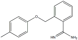 2-[(4-methylphenoxy)methyl]benzenecarboximidamide Struktur