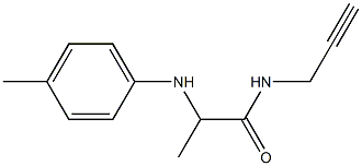 2-[(4-methylphenyl)amino]-N-(prop-2-yn-1-yl)propanamide Struktur