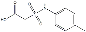 2-[(4-methylphenyl)sulfamoyl]acetic acid Struktur