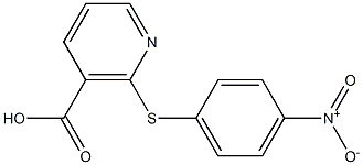 2-[(4-nitrophenyl)thio]nicotinic acid Struktur