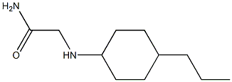 2-[(4-propylcyclohexyl)amino]acetamide Struktur