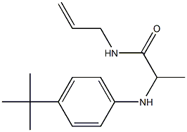 2-[(4-tert-butylphenyl)amino]-N-(prop-2-en-1-yl)propanamide Struktur