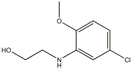 2-[(5-chloro-2-methoxyphenyl)amino]ethan-1-ol Struktur