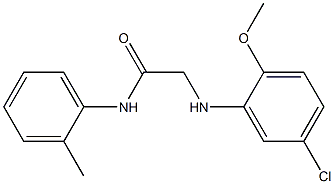 2-[(5-chloro-2-methoxyphenyl)amino]-N-(2-methylphenyl)acetamide Struktur