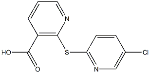 2-[(5-chloropyridin-2-yl)thio]nicotinic acid Struktur