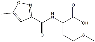 2-[(5-methyl-1,2-oxazol-3-yl)formamido]-4-(methylsulfanyl)butanoic acid Struktur