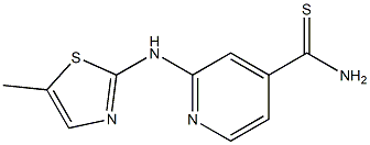 2-[(5-methyl-1,3-thiazol-2-yl)amino]pyridine-4-carbothioamide Struktur