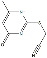 2-[(6-methyl-4-oxo-1,4-dihydropyrimidin-2-yl)sulfanyl]acetonitrile Struktur