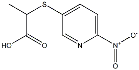 2-[(6-nitropyridin-3-yl)sulfanyl]propanoic acid Struktur