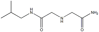 2-[(carbamoylmethyl)amino]-N-(2-methylpropyl)acetamide Struktur