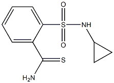 2-[(cyclopropylamino)sulfonyl]benzenecarbothioamide Struktur