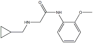 2-[(cyclopropylmethyl)amino]-N-(2-methoxyphenyl)acetamide Struktur